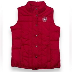 TOTTO Red Quilted Puffer Vest